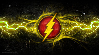 Flash lightning background planet moon - a red circle free wallpaper