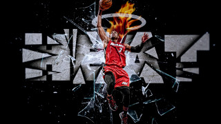 Basketball player dunking fire face - free sports wallpaper for desktop