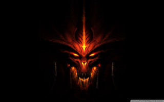 Demonic demon glowing eyes fangs - a demonic demon free wallpaper