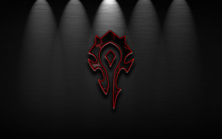 Red black wallpaper logo spotlights - dark background free wallpaper