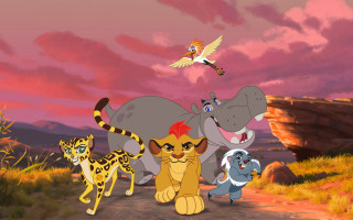 Cartoon animals dirt road cliff - a dirt road in front free wallpaper