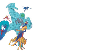 Woman man dragon bird drawing - free bird wallpaper for desktop