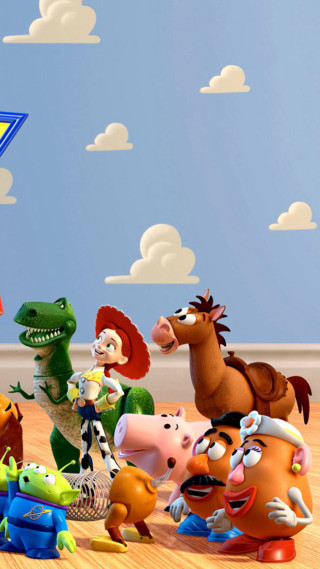 Cartoon characters blue wall sky - adam rex free wallpaper