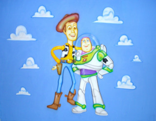 Man woman toyhorse cow blue - andries both free wallpaper for desktop