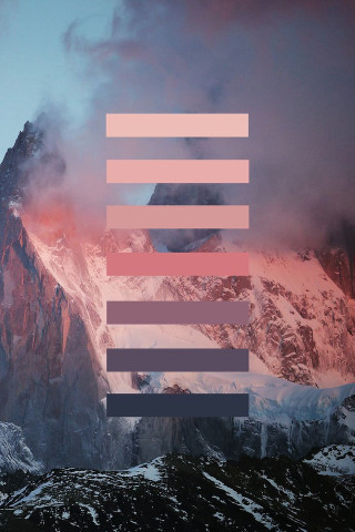 Mountain pink blue background stripe - elsa bleda free wallpaper for mobile