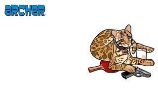 Cat sitting gun glass water - evert collier free wallpaper