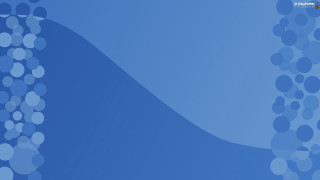 Blue background circles long line - a gold border free wallpaper