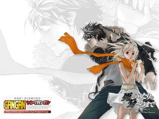Anime couple characters white background - scarf free wallpaper