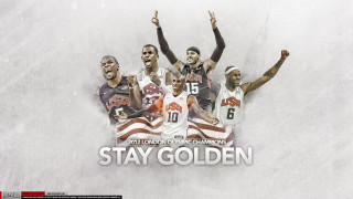 Basketball players arms in air - andrew robinson free wallpaper