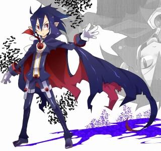 Cartoon character cape sword demon - a tree free wallpaper for tablet