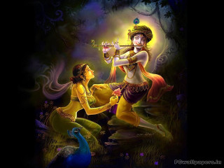 Woman playing flute man costume 2 - divine free wallpaper