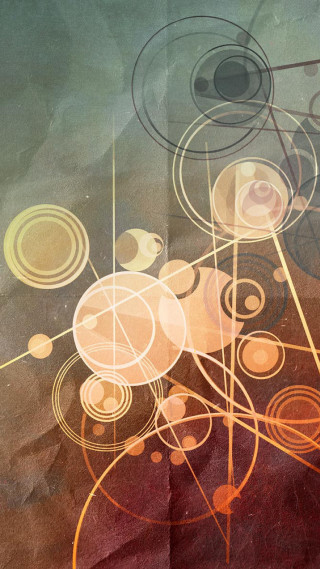 Circles lines brown background green - golden ratio illustration free wallpaper