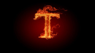 Fire letter t red flame - p free wallpaper