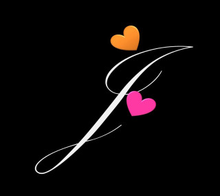 Scissors hearts minimalist monochrome figurative - orange free wallpaper for tablet