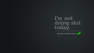 Black background green check quote - im free wallpaper