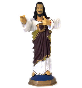 Jesus thumbs up statue white - candido bido free wallpaper