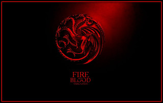 Fire blood emblem black border - a red border free wallpaper
