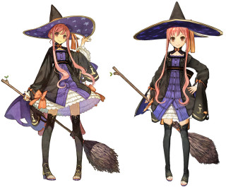 Woman witch costume broom broomstick - chizuko yoshida free wallpaper
