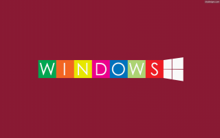 Colorful windows letters red white - a white window free wallpaper for desktop