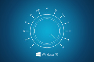 Blue background clock windows10 logo - ƒ 1. free wallpaper