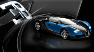Bugatti e background logo photorealism - a bugatti car free wallpaper