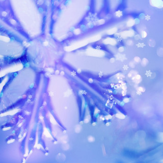 Close up snowflake surface bottom - snow free wallpaper for tablet