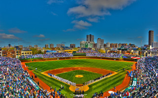 Baseball stadium crowd people watching - daren bader free wallpaper for desktop