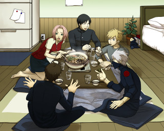 Group meeting dining food drinks - a table eating food free wallpaper