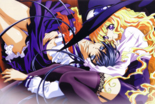 Anime couple bed together relaxing - a bed together free wallpaper