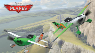 Cartoon plane flying mountain character - over a mountain free wallpaper