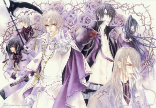 Anime characters long hair white 2 - one holding free wallpaper for desktop