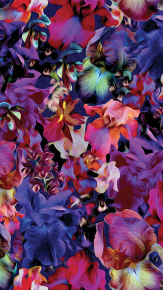 Colorful flower pattern variety sizes 2 - many free wallpaper for mobile