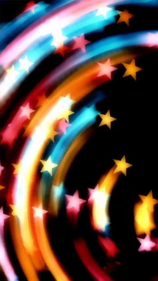 Colorful background stars circles light - evariste vital luminai free wallpaper for mobile