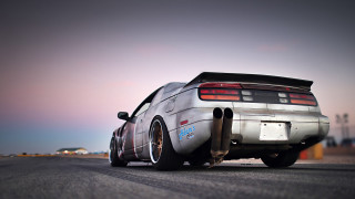 Car rear tire road sky - rear free wallpaper