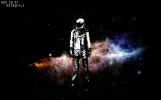 Man space suit galaxy stars - a galaxy background free wallpaper