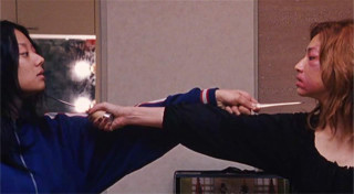 Woman cigarette man cigarette woman - action painting free wallpaper