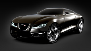 Black car shiny hood chrome - a black car free wallpaper