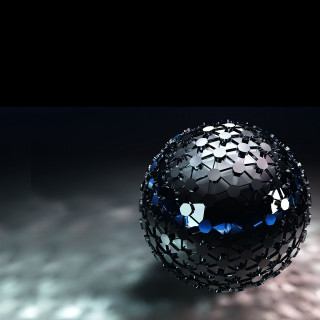 Black ball blue butterfly black - image free wallpaper for tablet