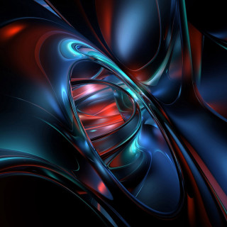 Blue red swirl red center - a red center free wallpaper for tablet