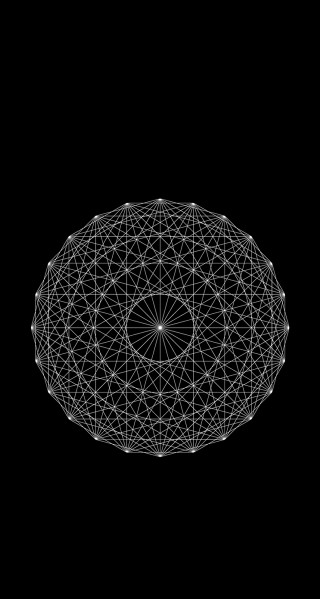 Circular object black white lines - surface free wallpaper