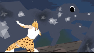 Cartoon woman banana head cat - a cartoon of a woman free wallpaper