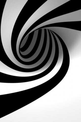 Black white spiral design background 3 - op art free wallpaper for mobile