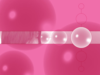 Pink background bubbles woman face - constant permeke free wallpaper for desktop