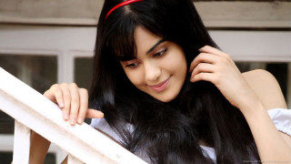 Woman long black hair red 7 - long black hair free wallpaper