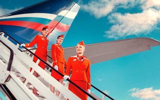 Three air hostess plane stairs - constructivism free wallpaper for desktop