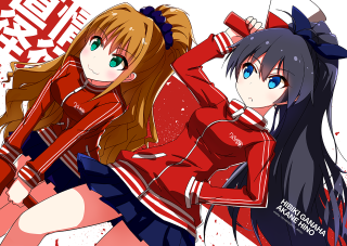 Anime girls long hair blue 26 - athletic free wallpaper