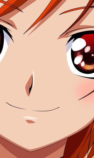 Red hair sad anime closeup - red hair free wallpaper for mobile