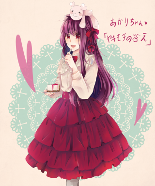 Woman dress cake teddy bear - a foreign language free wallpaper