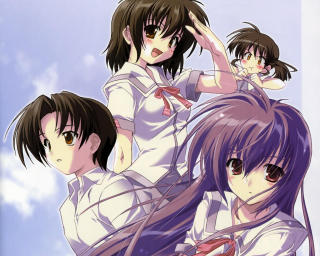 Anime girls long hair purple 6 - lostfish free wallpaper