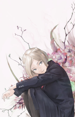 Woman chair tree flowers white - a tree free wallpaper for mobile